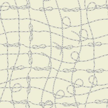 Seamless pattern with cord clipart