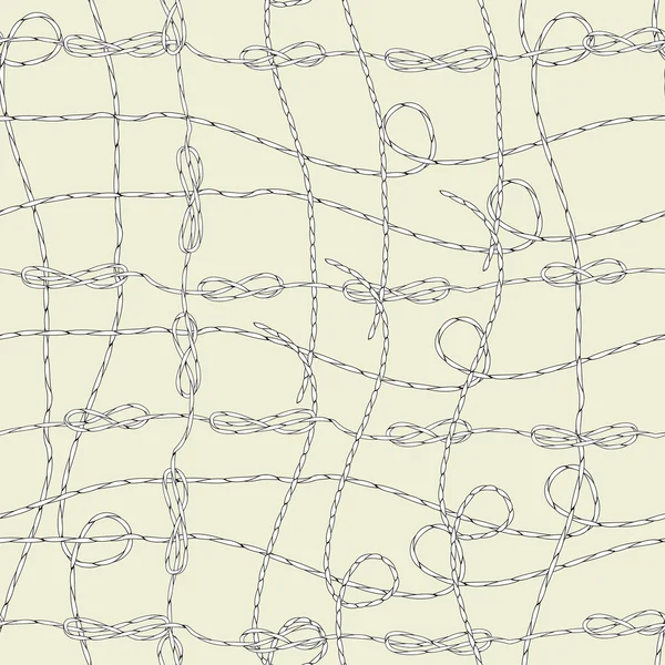 Бесшовный рисунок с шнуром — стоковый вектор