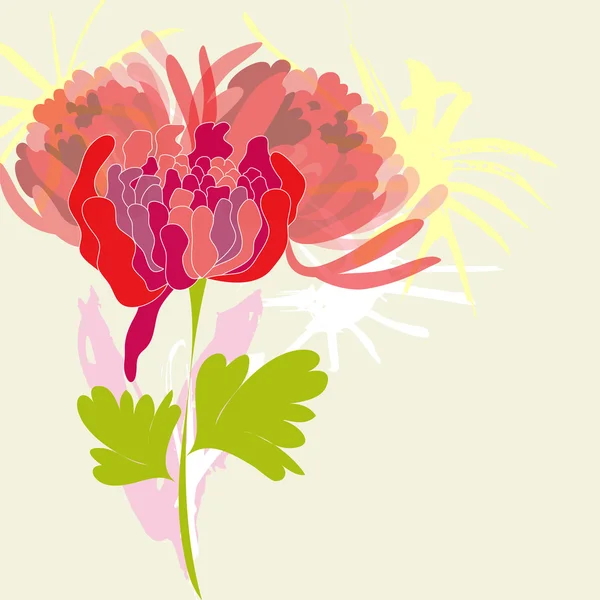 パイ中間子花の背景 — ストックベクタ