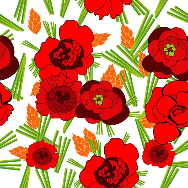 Fond floral original — Image vectorielle