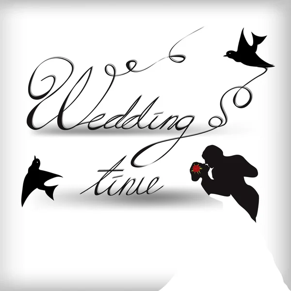 Bröllop tid — Stock vektor