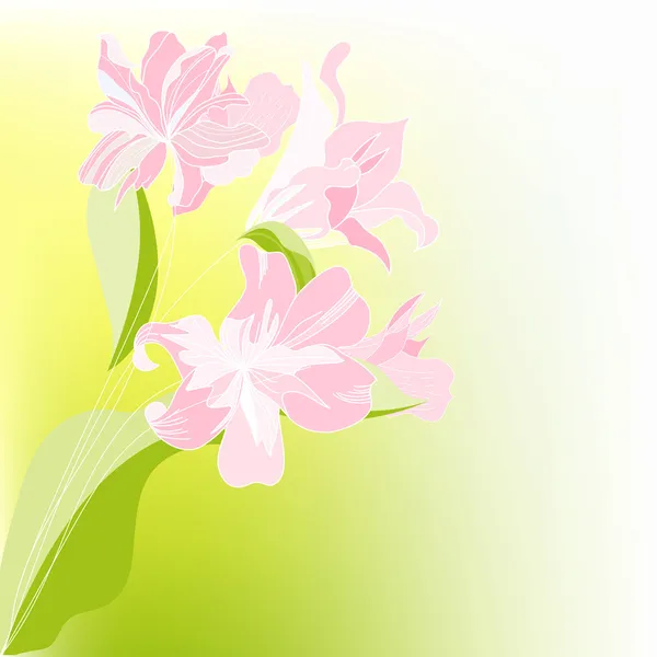 Романтичний квітковий фону — стоковий вектор