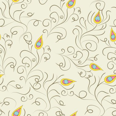 Stylized seamless pattern clipart