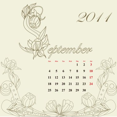 kalender voor 2011