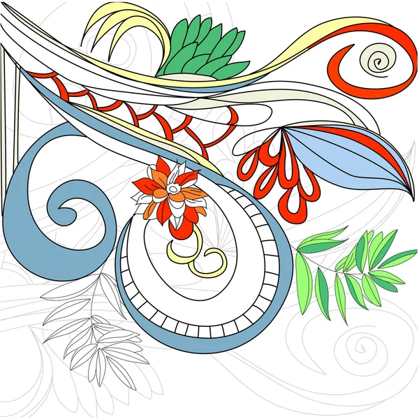 Hintergrund mit dekorativen Elementen — Stockvektor