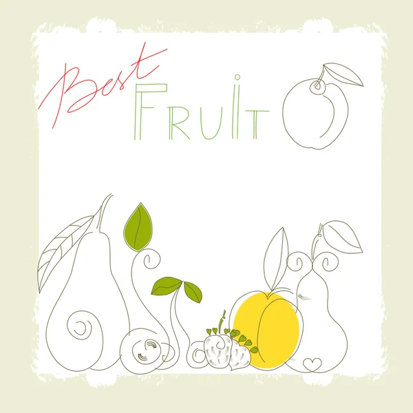 Mejor fruta — Archivo Imágenes Vectoriales