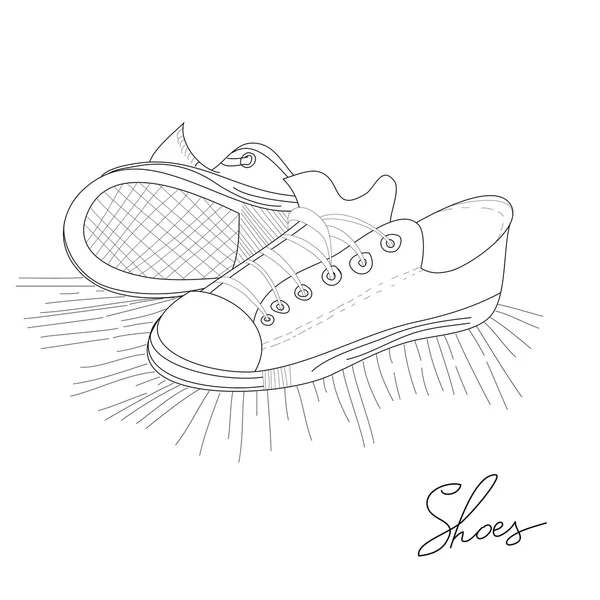 Взуття спортивне — стоковий вектор