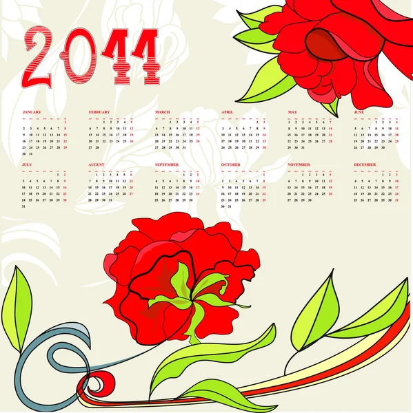 Kalender voor 2011 — Stok Vektör