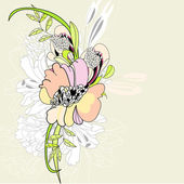 Картина, постер, плакат, фотообои "summer floral background", артикул 3567814