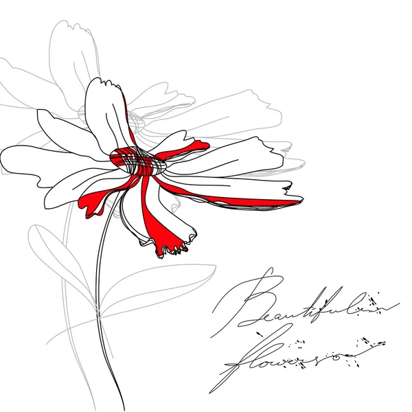 Belle fleur — Image vectorielle