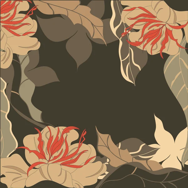 Hintergrund mit Blumen — Stockvektor