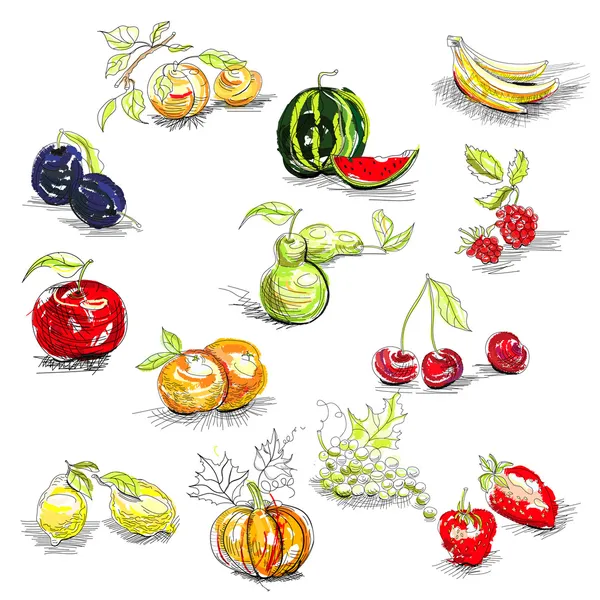 Frutta — Vettoriale Stock