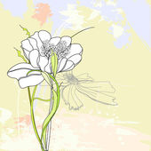 Картина, постер, плакат, фотообои "romantic floral background", артикул 3775043