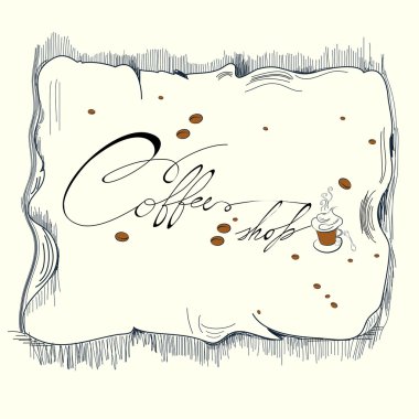 Inscription Coffee shop clipart