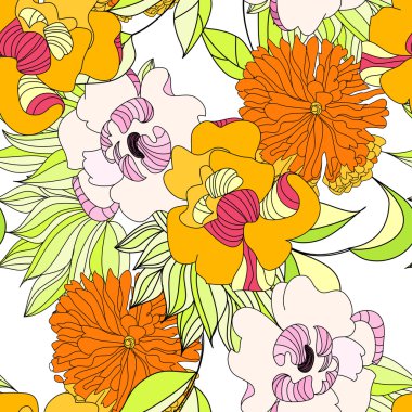 Colorful seamless pattern clipart