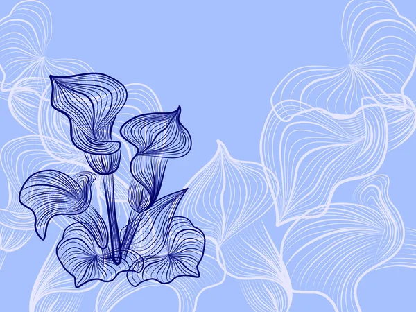 Kukka kuvio koristeellisesti — vektorikuva