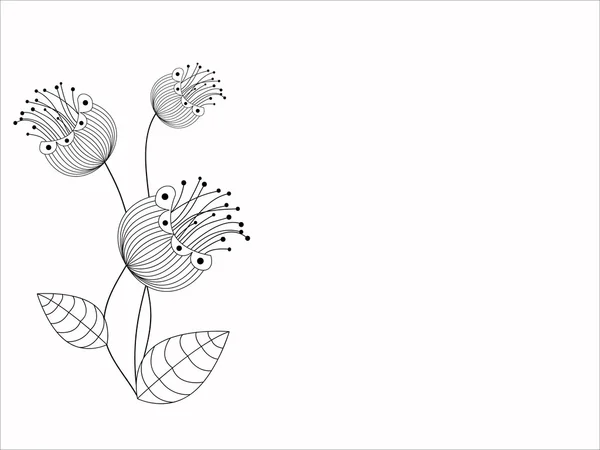 Květinový vzor dekorativně — Stockový vektor