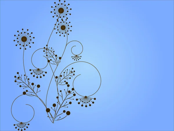 Modèle de fleur décorativement — Image vectorielle