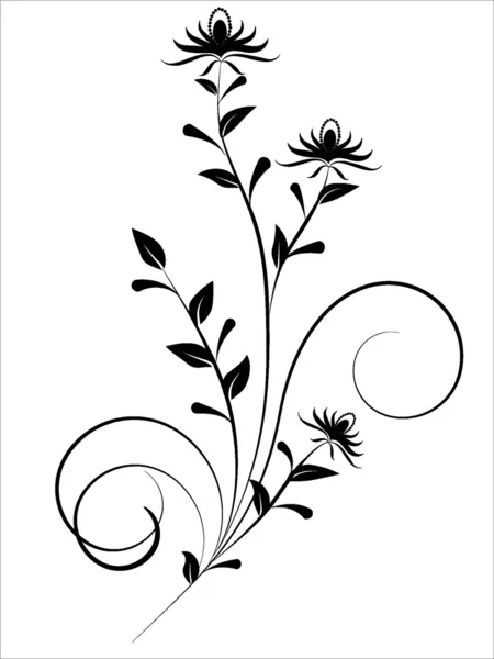 Patrón de flores decorativamente — Vector de stock