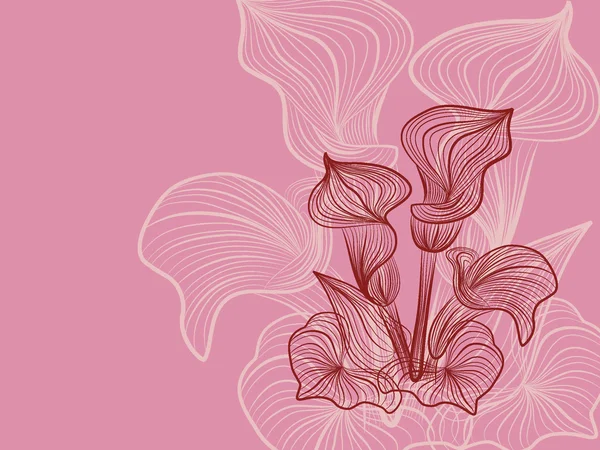 Kukka kuvio koristeellisesti — vektorikuva