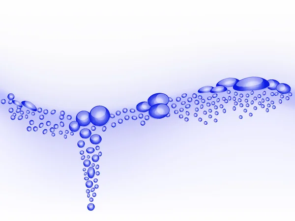 Abstract liquid bubbles — Stock Vector