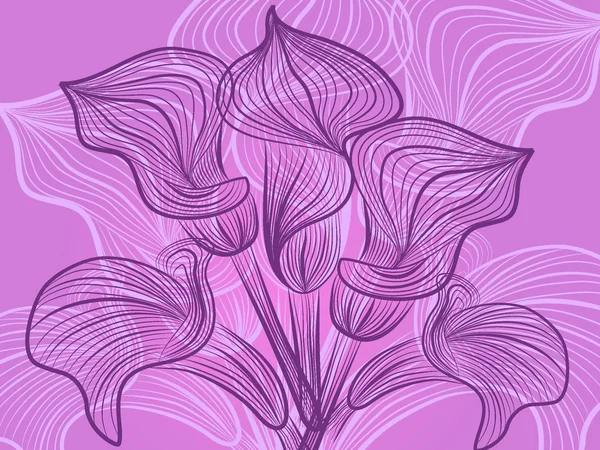 Fond abstraction fleur — Image vectorielle