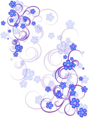 Flower abstraction background clipart