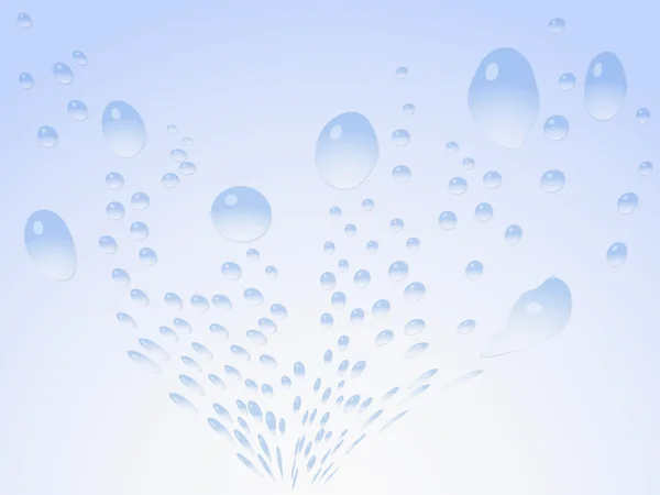 Σταγόνες νερού σε γυαλί — Διανυσματικό Αρχείο