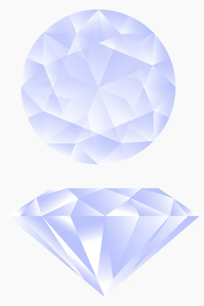 Pedra de diamante — Vetor de Stock
