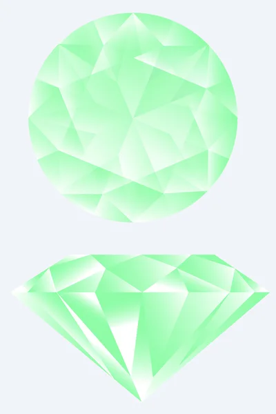 Pedra de diamante — Vetor de Stock
