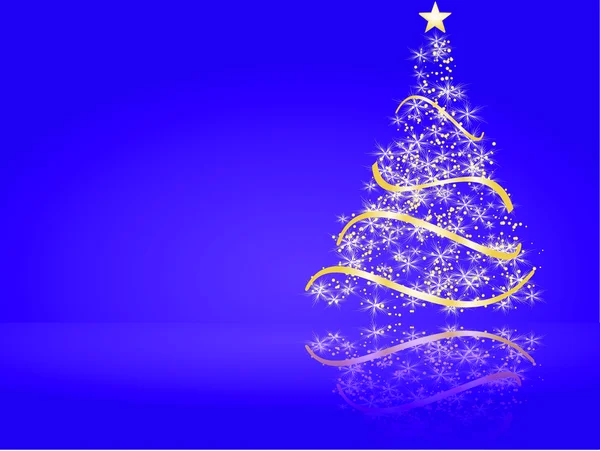 花哨的圣诞树 — 图库矢量图片