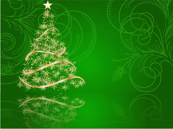 Árvore de Natal estilizada — Vetor de Stock