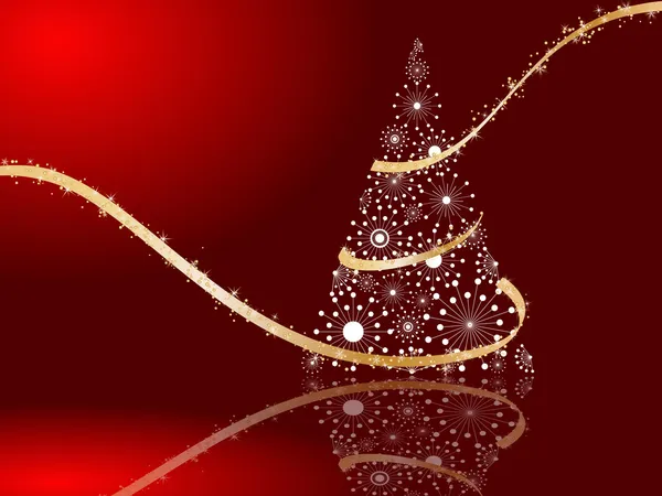Şekillendirilmiş Noel ağacı — Stok Vektör