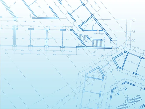 Fundo do edifício. Plano da casa 2 — Vetor de Stock