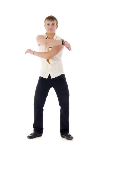 Homem dança mosern — Fotografia de Stock