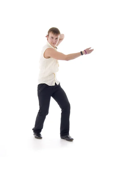 Молодой человек современного танца — стоковое фото