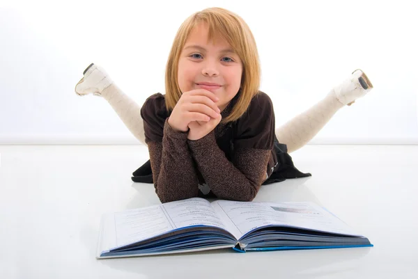 Young Girl And The Book. — Stock Photo, Image