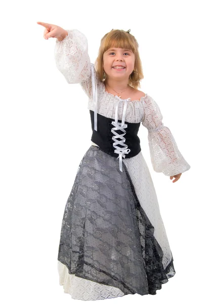Bella bambina in costume . — Foto Stock