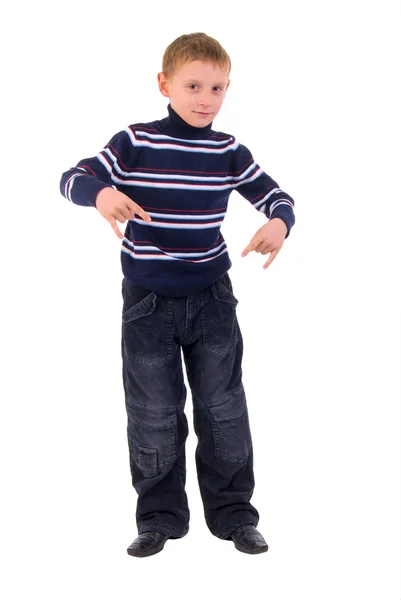 Gesture Little Boy. — Stock Photo, Image