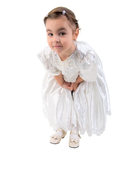 Маленька дівчинка одягнена як фея — стокове фото