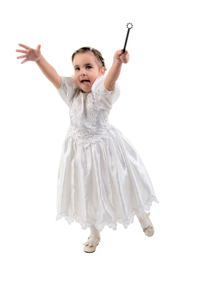 小女孩打扮成公主 — 图库照片