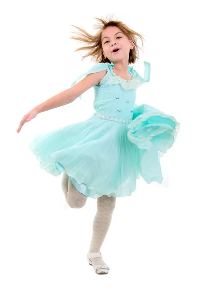 춤추는 작은 소녀. — 스톡 사진