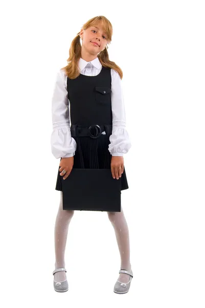 Cute tiener schoolmeisje portret. — Stockfoto