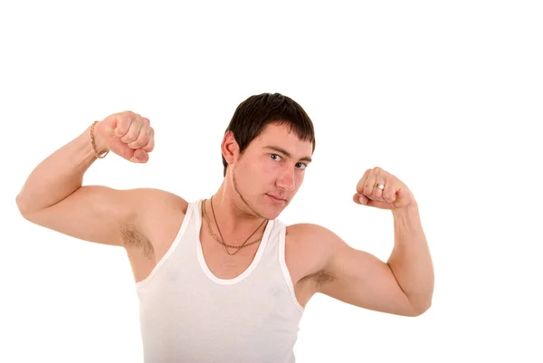 Muscular Young Man Portrait. — Stock Photo, Image