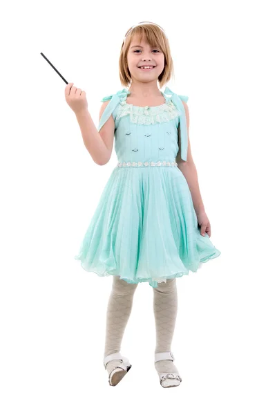 Μικρό κορίτσι ντυμένοι asprincess. — Φωτογραφία Αρχείου