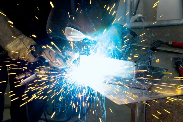 Metalworker welder — Stock Photo, Image