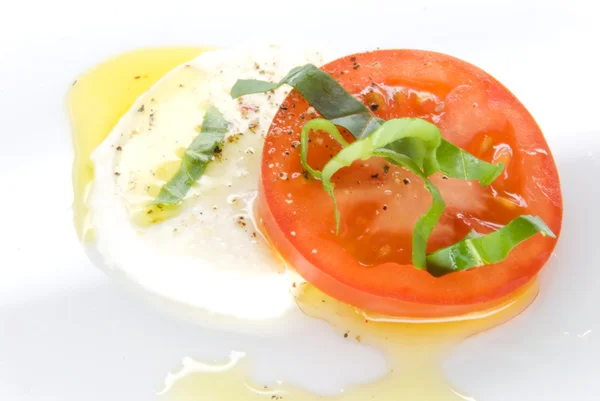 Aceite de tomate Mozzarella —  Fotos de Stock