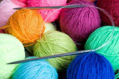 Wool knitting clipart