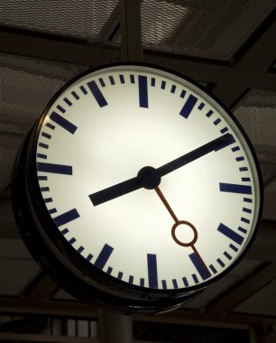 Station clock clipart