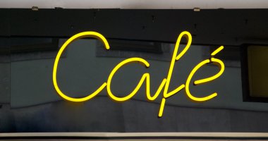 Neon işareti Cafe